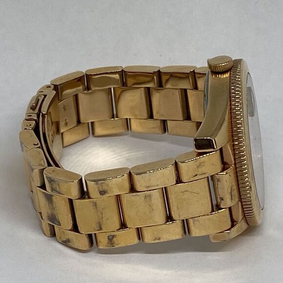 Fossil ES3587 Women Gold Stainless Steel Rose Gold Analog Dial Wrist Watch GE410 - Picture 12 of 12